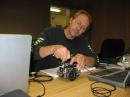 Building the robot is the highlight of the Teachers Institute. [Photo courtesy of William Richardson, N5VEI]
