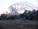 This electrical tower structure is one of 13 that was destroyed when tornadoes swept through coastal Georgia on March 15.