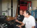 Werner, OE1DWC (left) and Gther, OE3GCU, on the air at 4U1VIC.