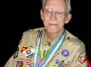Leonard Andrew “Woody” Woodward, W7KOP, in his full BSA uniform, received the Silver Antelope award in May 2003 at the National BSA Awards Ceremony in Philadelphia. At the time of his death, he had been nominated to receive the BSA’s highest award, the Silver Buffalo. [Photo courtesy of Utah National Parks Council, BSA]