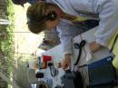 WB5LYJ operating, WA5ZKP observing at W5WHN 1A NM FD site.