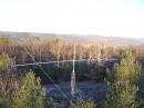 The 6 element homebrew yagi that never got used! This was part of the "multiplier" station for an aborted Multi/ Single effort. There is a nice view out behind the antenna looking NW.