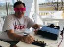 N2COP working SKN New Year’s Day from his home porch in Wilmington, NC.  75 degrees and pleasant.