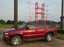 Friday morning before the contest in Midwest City, OK... Samantha and I take a quick picture of the finished rover vehicle as we wait for Harvey to begin our day.