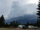 The storm as it was approaching our site on Friday evening.