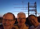 Randy Wing-N0LD, Harvey Jones-W0HGJ, Marcus Sutliff-N5ZY:  N0LD/R near Lamoni, Iowa on September 14, 2019 around sunset facing west.
