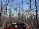 Sunday late morning.  Beams at 45 degrees to work SSB and FM