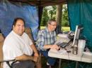 Mark-KB3LED and his Dad, Tom-AA3TK at the PSK-31 Station
