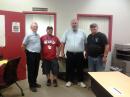  N8KBD Dave, Assistant San Diego Section Manager,  AD6D/XE2K Antenna expert and Tech guy, AD6VI Steve, San Diego Section Manager, and WB6CGJ, Dennis 