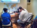 Ben Keppers (studying for license) and doing the logging working with Doug AAØAW (Elmer)