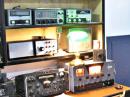 Second 80M station:
Military R-388 receiver + WRL Globe Champion 300A using WW2 Lionel made J-38 training key.  This station was a favorite because the output power is 180 watts.