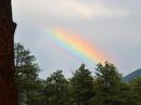 A beautiful rainbow appeared right after an hour of thunderstorm activity that shut us down for awhile.
