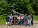 Members of the Billerica Amateur Radio Society (BARS) congregated early on Saturday morning to start assembling and raising the antennas for Field Day 2019. Here's a shot of our early morning crew prior to raising the tower.