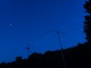 Here are the W1HH antennas again in the wee hours of the morning. We had a skeleton crew operating throughout the night.