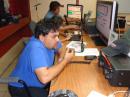 Edgar and me (WP3GW) operating during the night.