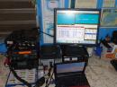 Operating setup of WP3GW: using a Yaesu FT-840 and logging software was NA Logger. Notice to the right of the monitor: A certificate from the WRTC 2006 Brazil contest, a big reminder of the importance of this type of event. 
