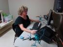 Cheryl, AA4YL working RTTY