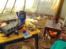 Tipi + WoodStove + KX3 = Memorable '13 SKN