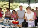 Friday's covered dish dinner provided a great way to kick off the Field Day event