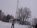 Photo taken as snow storm started on Thursday before the test.