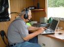 Don, N1SIC, makes another contact at the SSB position