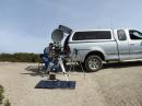 Chuck, W6QWN operating 10 GHz solar power from Shasta Bally mountain, in No. California, CN80QO.