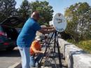 KF2MR (kneeling) & N2QIP working one on 10GHz from FN22xp