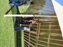 Setup of PowerFilm 1kW PowerShade military solar field shelter at Des Moines Amateur Radio Association