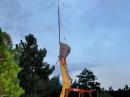 The innovative mast solution for our field day hexbeam!