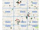 We made several maps like these - we put together an excel spreadsheet and dumped it into an online tool at Hamstermap.com.  Then, we put in grid lines over the map to help us visualize the contest area.