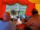 Dave VE3DV & Tom VA3TVW in the heat on 20m