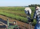 K0AWU operating 10GHz portable from EM38hc during the Aug 2017 10GHz and Above weekend in north central Missouri