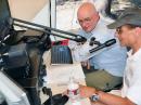 (L-R) Oz, ACØIF and BARC President Mike, KDØFDJ running up the SSB station Q's. 