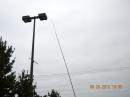 S-9 antenna being repurposed for putting lines over 30' lamp posts.