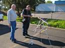 N7HQR setting up for our one satellite contact with KU7G looking on.