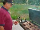 Grande Chef - Gary Carroll, WØQN getting the steaks "just the way we like them".