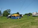 The two listening posts: the 20, 40, and 6 meter stations in the tent of Ron, VA3ZNQ and the 80 meter station in the tent trailer of Mark, VE3LJQ.
