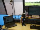Laptop with FT8 logging software for 40 meters.