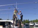 Putting up the 6M Yagi at the MDARC trailer