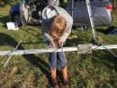 My son gets the elements squared up to the 1.25m boom.