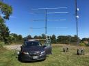 Antennas consisted of homebrew G0KSC-designed LFA yagis on 6m, 2m and 70cm, and a homebrew yagi on 1.25m.