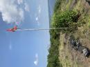 23cm M2Inc beam, Down East Microwave 23cm 25w transverter, FT-817 driver and of course SOTA flag on the summit of Hook Mountain, W2/GC-055