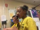 KM4RE: Russell Elementary ARC...Arielle works a station.