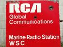 Original RCA marine station sign that stood at the entry gate in West Creek, NJ