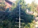 Home-made yagi aimed for the moon.