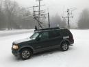 Started in the snow.  After 2 hours Rover was getting covered in ice and roads were slick