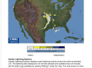 Lightning activity map 1:40am EST Saturday morning.
