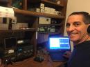 Don (wd8dsb) operating ARRL 160 meter contest Sunday morning.