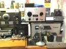From Top L to R: HRO Receiver, Meissner Transmitter, P-P 807 Modulator and below, High Voltage B+ Power Supply. 
