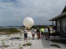 Getting ready to launch balloon antenna